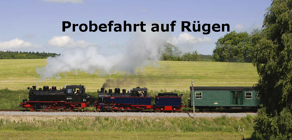 Probefahrt auf Rgen